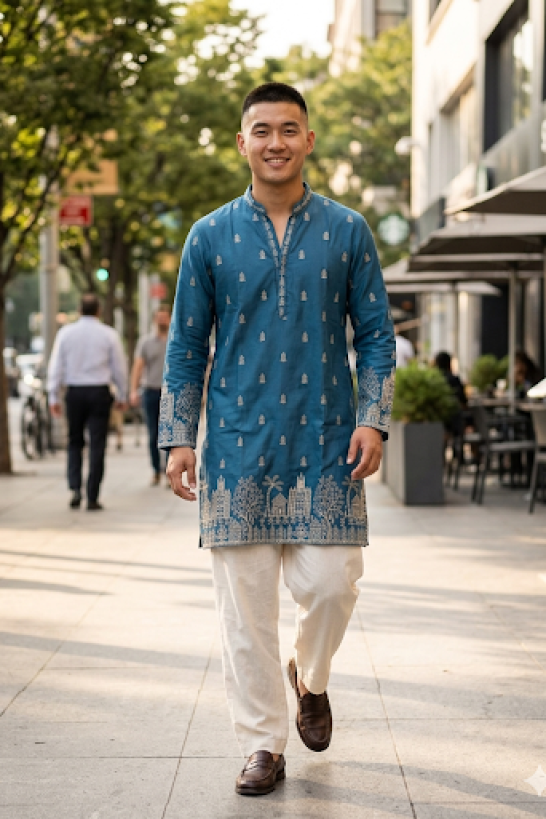  Blue Kurta Set 