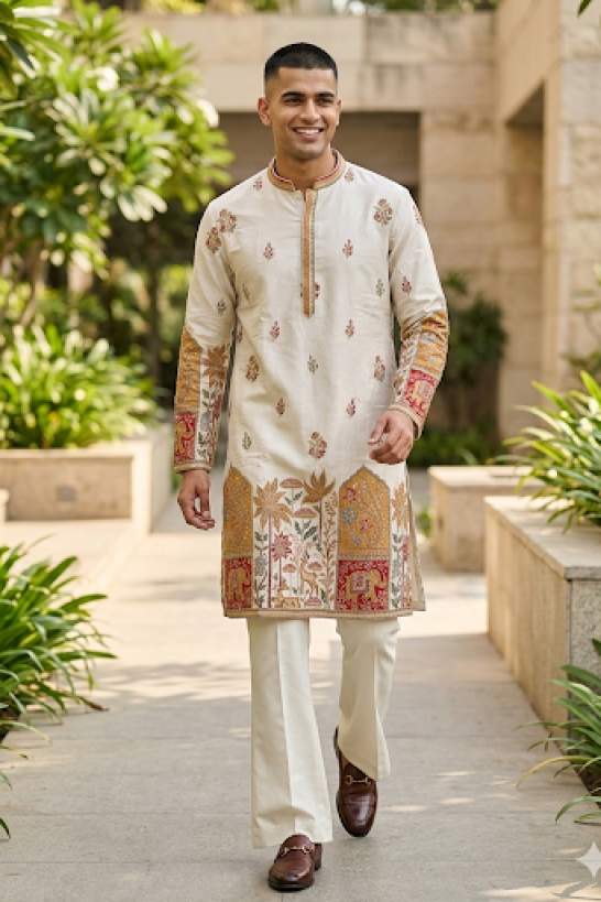 Multi Embroidered Set