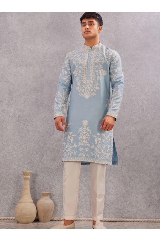 Resham Work Kurta Set 