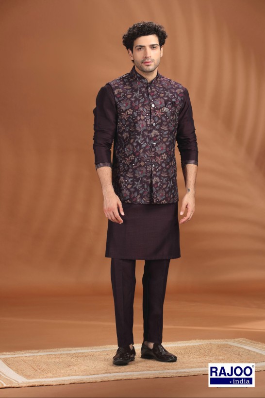 DARK PURPLE JACKET SET 