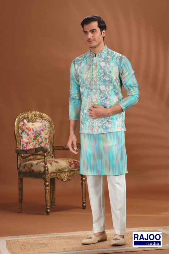 FIROZI EMBROIDERED JACKET SET 