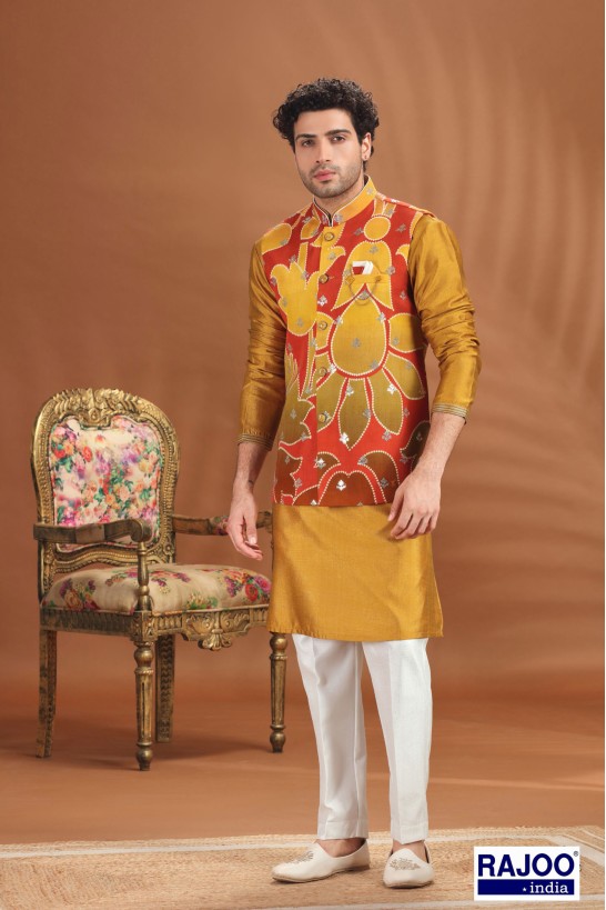 MUSTARD YELLOW JACKET SET 