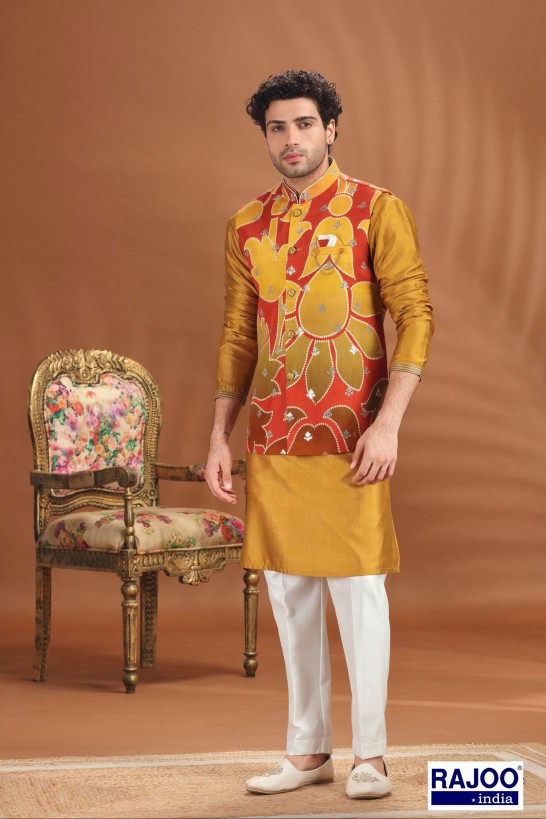 MUSTARD YELLOW JACKET SET 