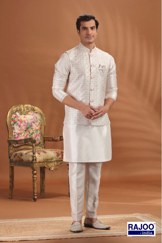 ROSE PINK EMBROIDERED ACKET SET 