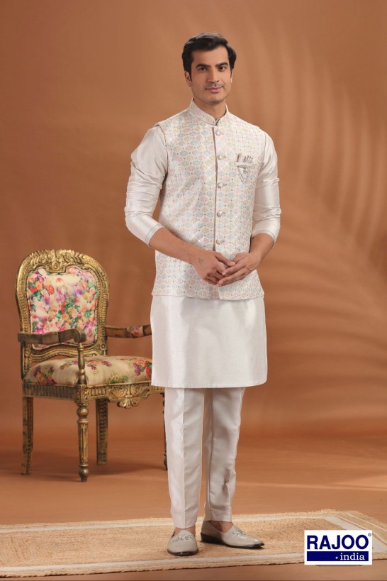 ROSE PINK EMBROIDERED ACKET SET 