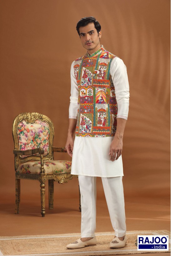 COLORFUL NAVRATRI JACKET SET 