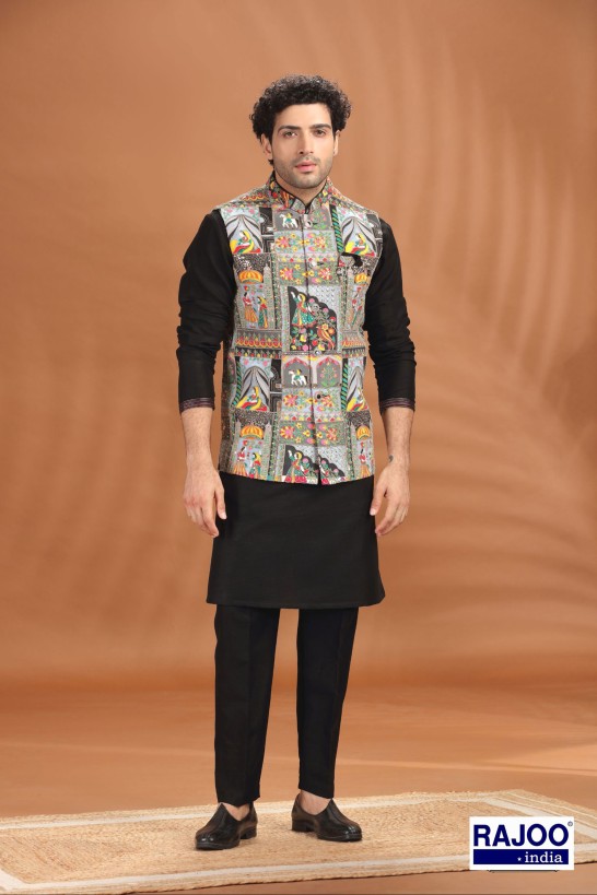 BLACK NAVRATRI JACKET SET 