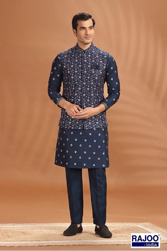 NAVY BLUE JACKET SET 