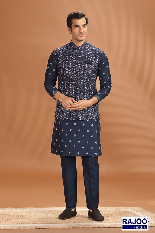 NAVY BLUE JACKET SET 