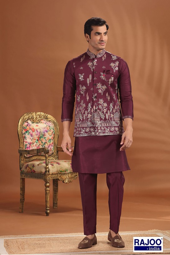 WINE JARDOSI EMBROIDERED SET