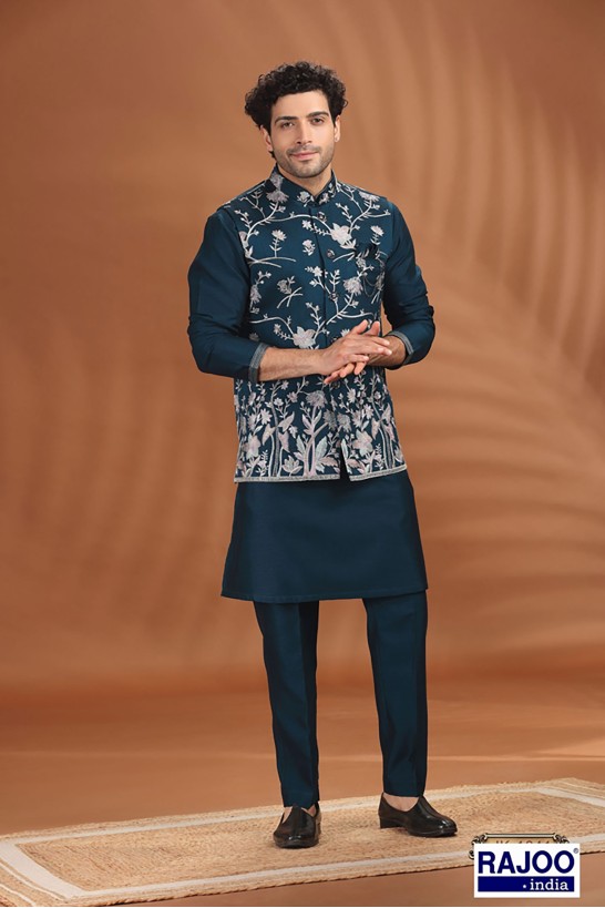 PASTEL FLORAL EMBROIDERED SET 