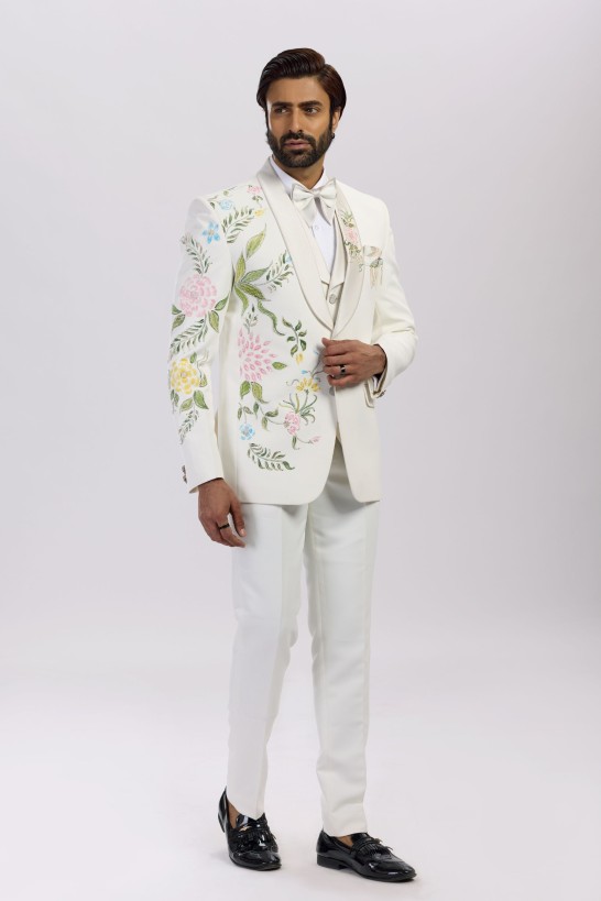 FLORAL WITH CUTDANA BLAZER SET 