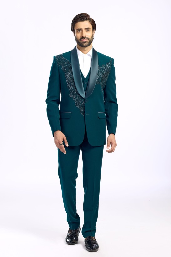 GREEN COLOR DESIGNER SUIT 