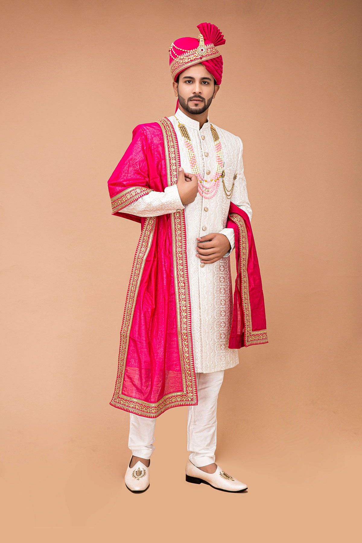 Classic White Nawabi