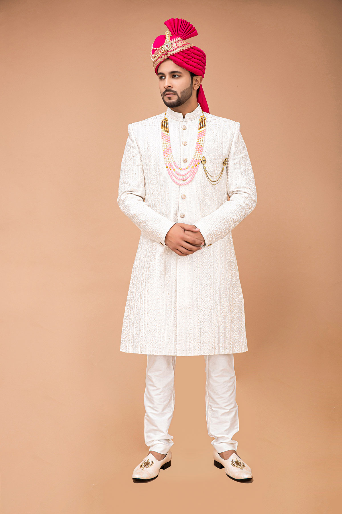 Classic White Nawabi