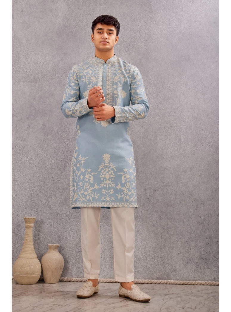 Resham Work Kurta Set 