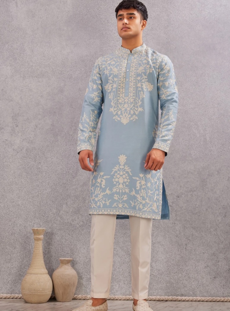 Resham Work Kurta Set 