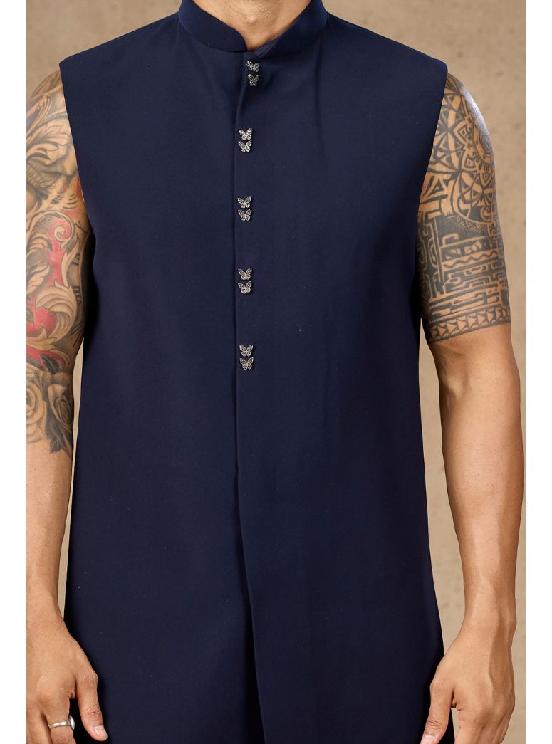 DEEP BLUE MIDNIGHT GLAM INDOWESTERN 