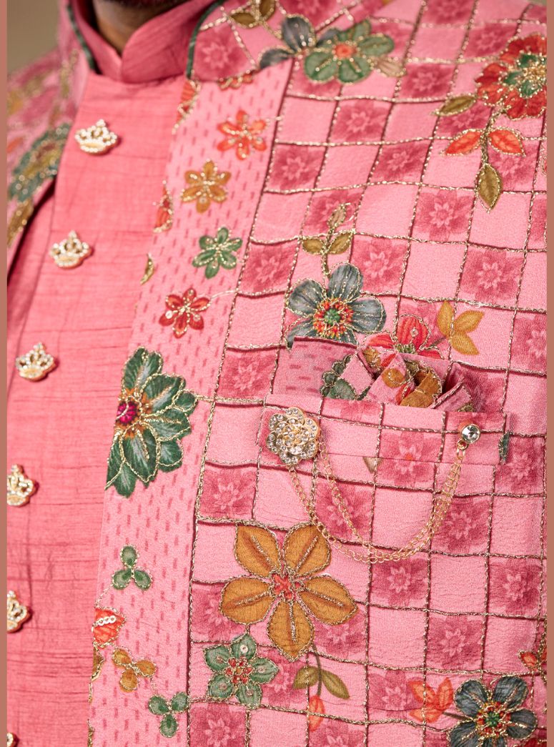 PEACH COLORFUL INDOWESTERN 