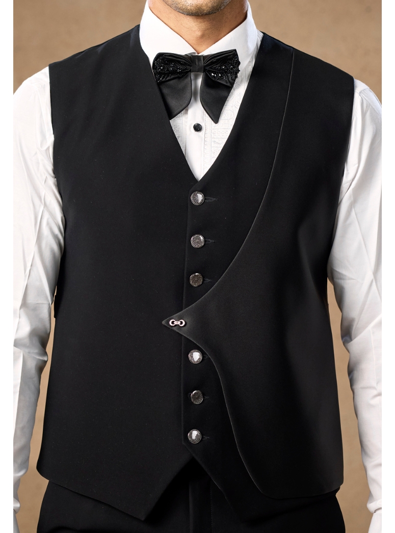 DARK GREY BANDHGALA 
