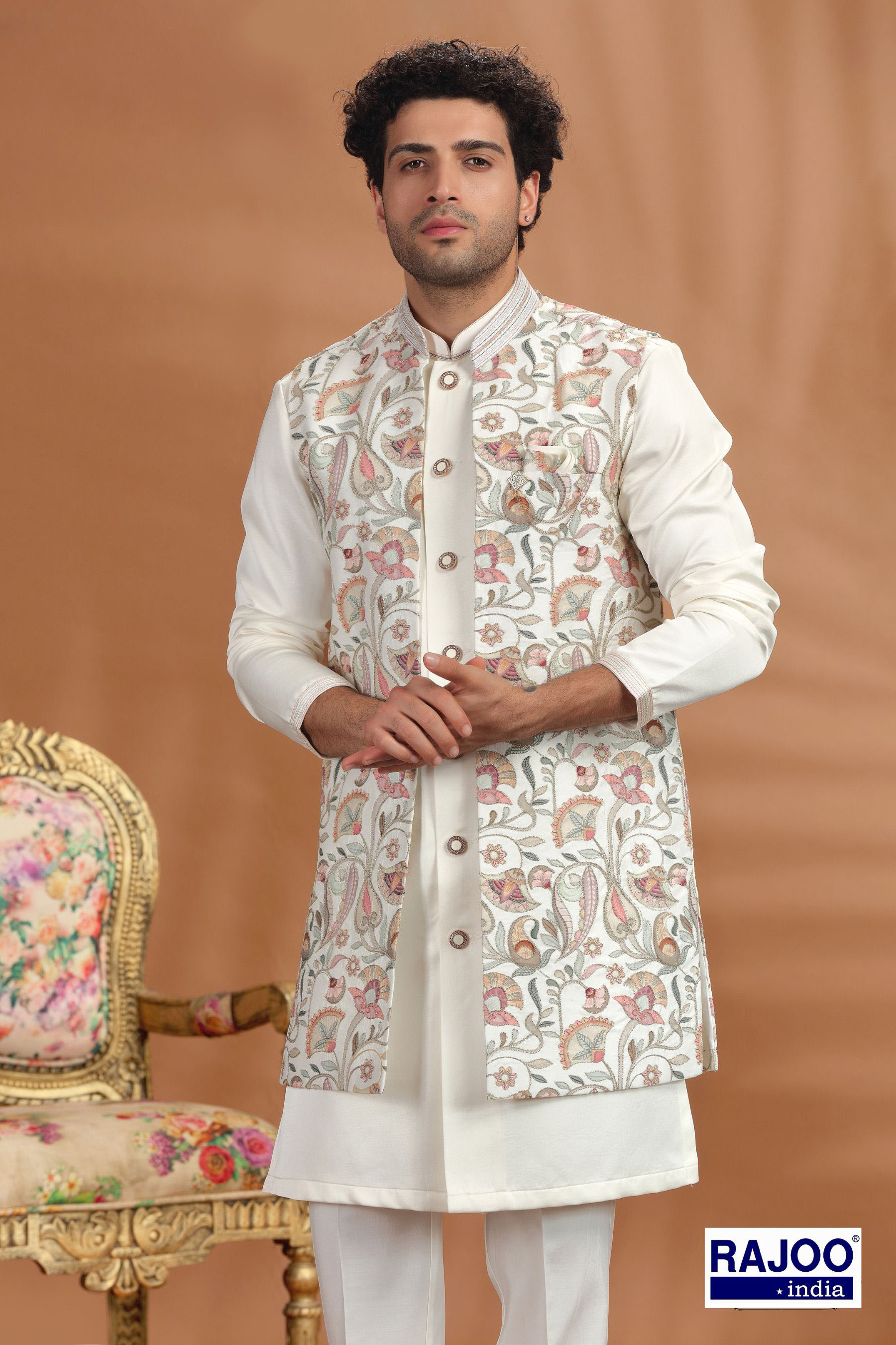 COLORFUL  LONG JACKET SET 