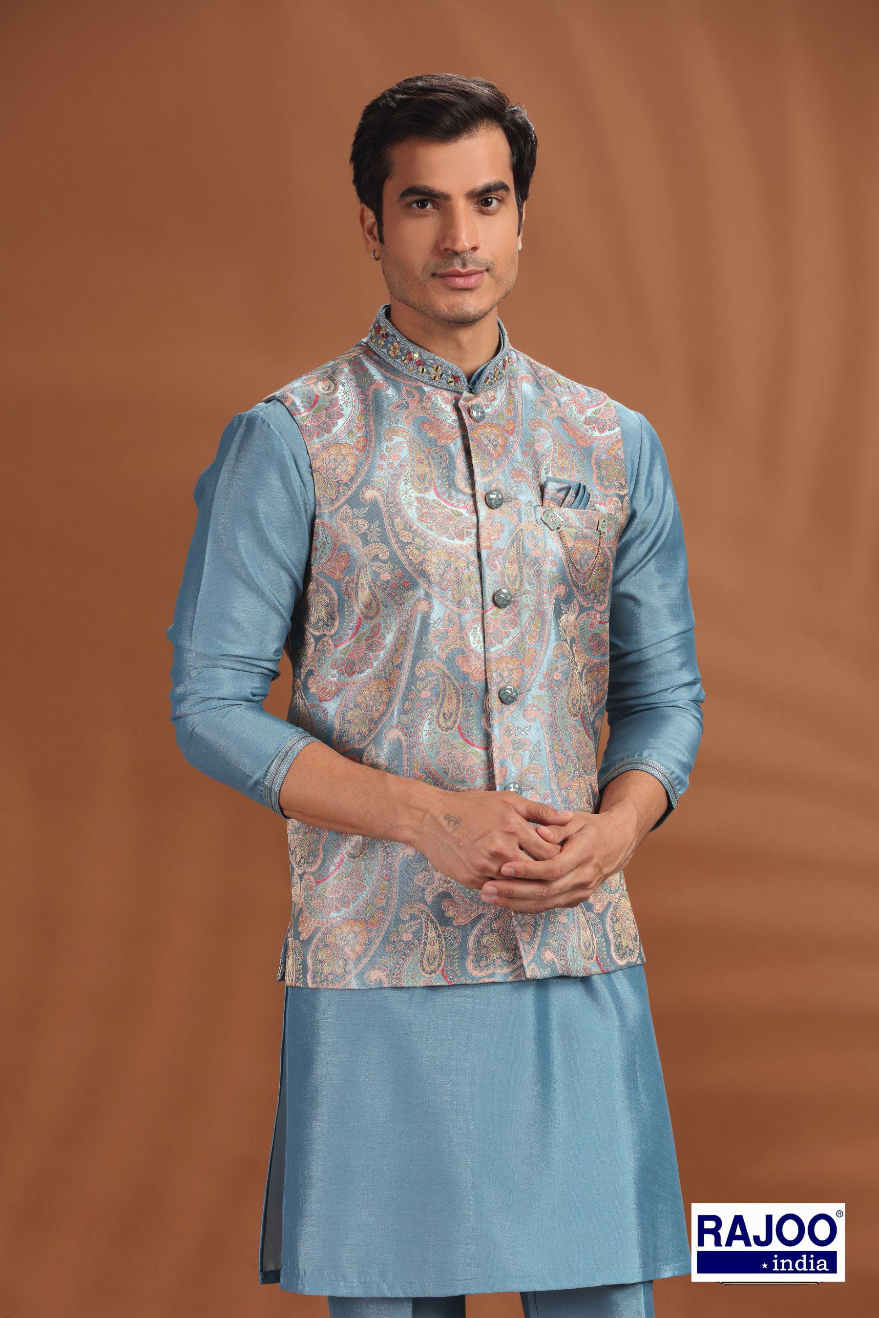 AQUA BLUE KURTA SET