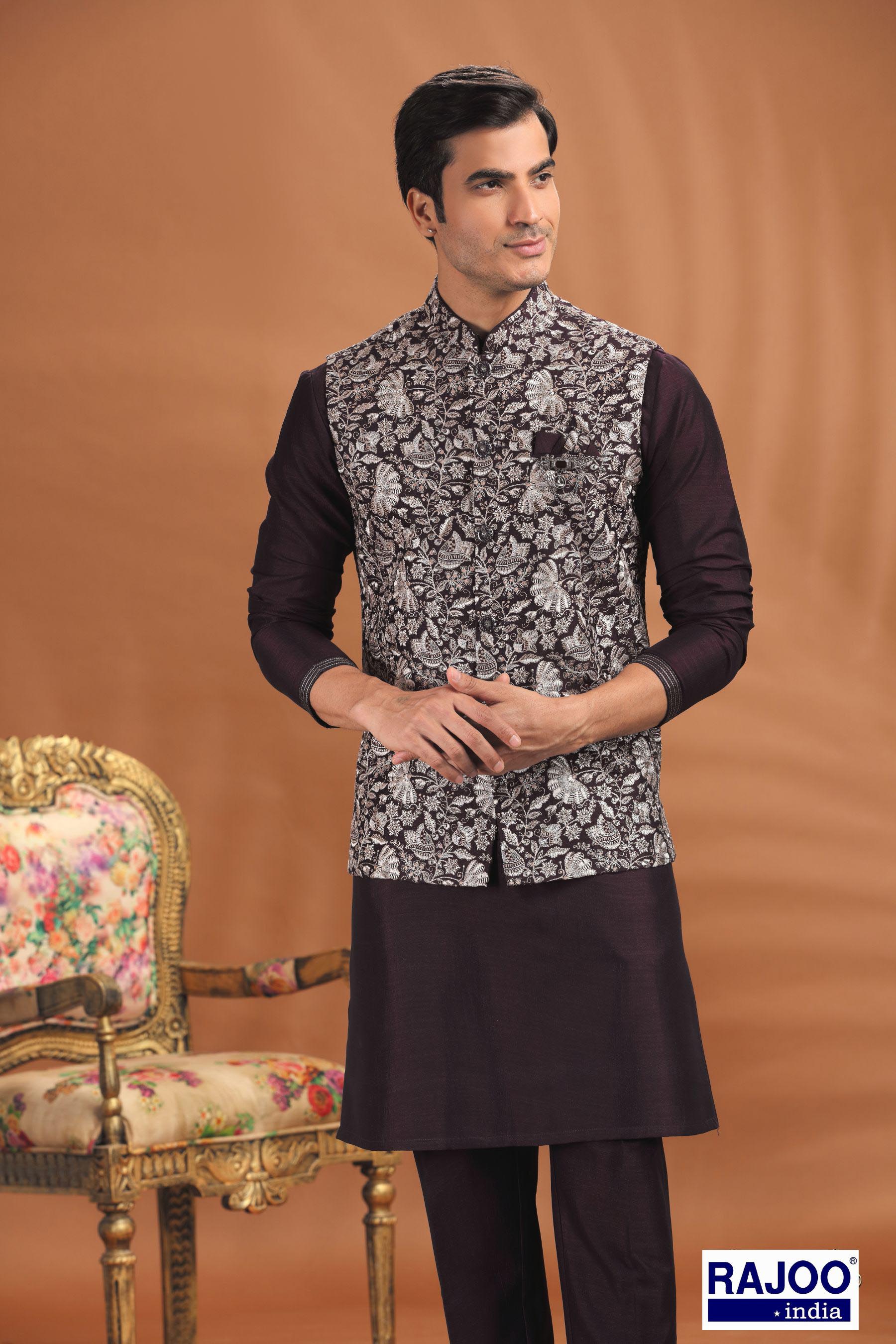 WINE COLOR KURTA SET