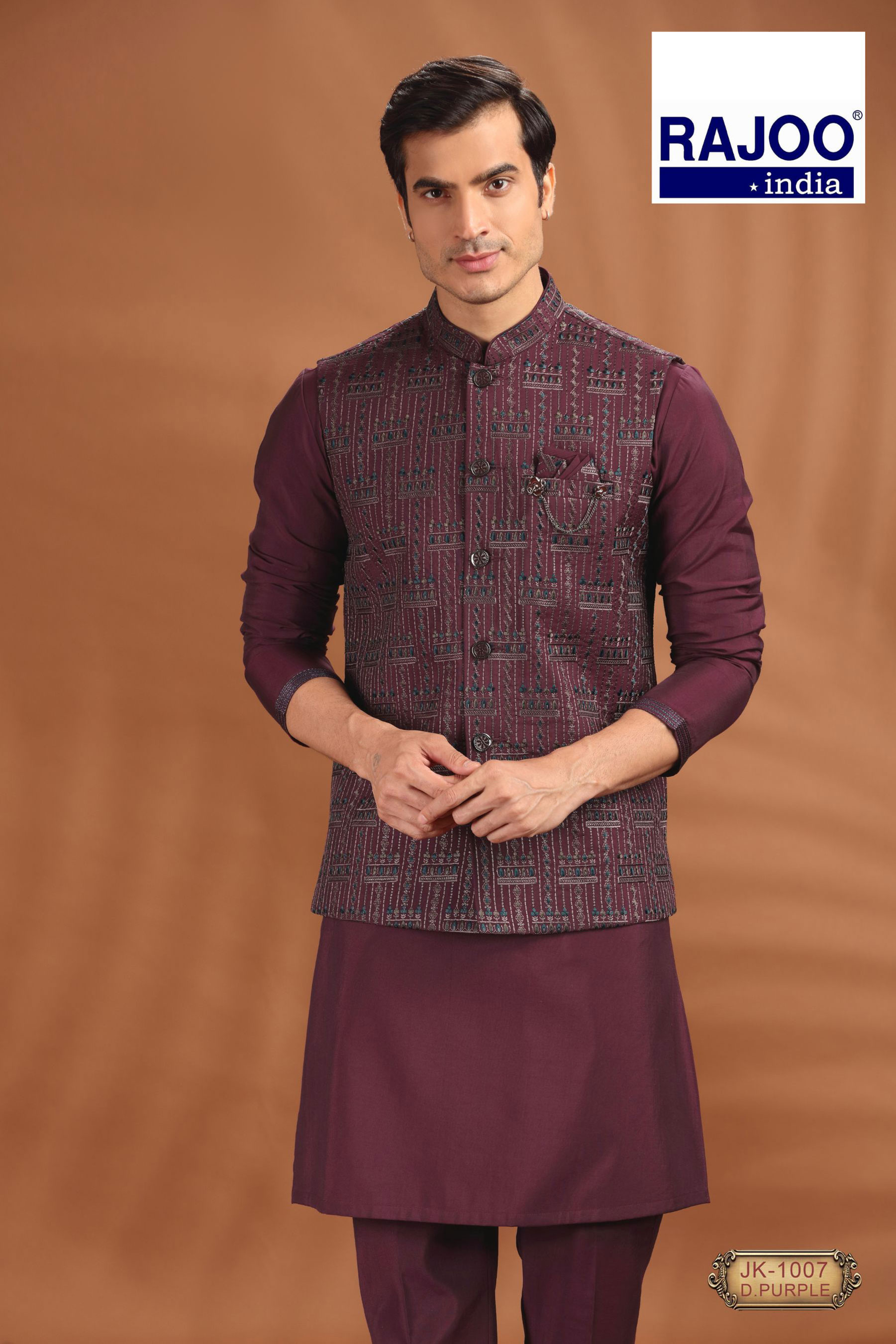  WINE  EMBROIDERED SET`