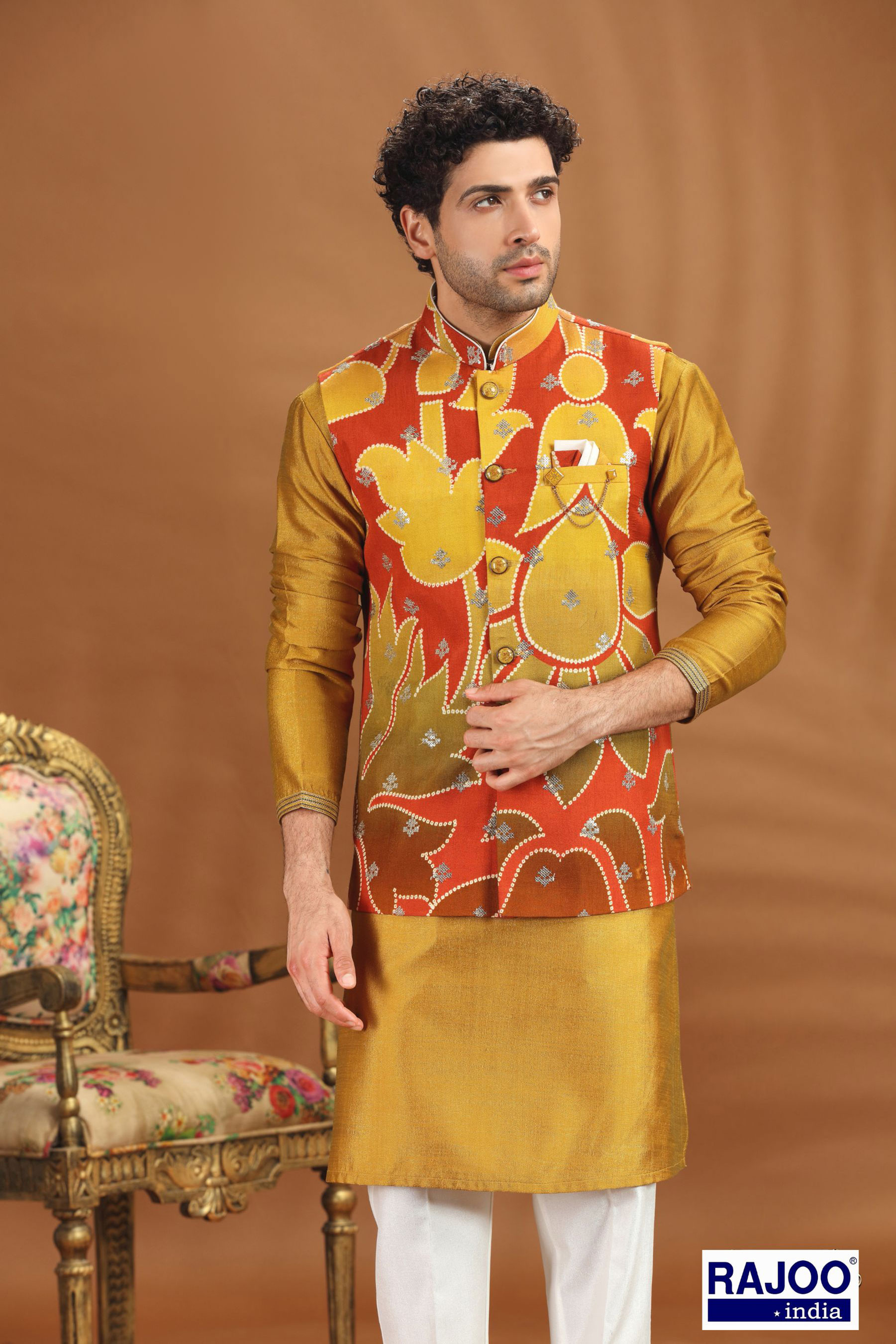 MUSTARD YELLOW JACKET SET 