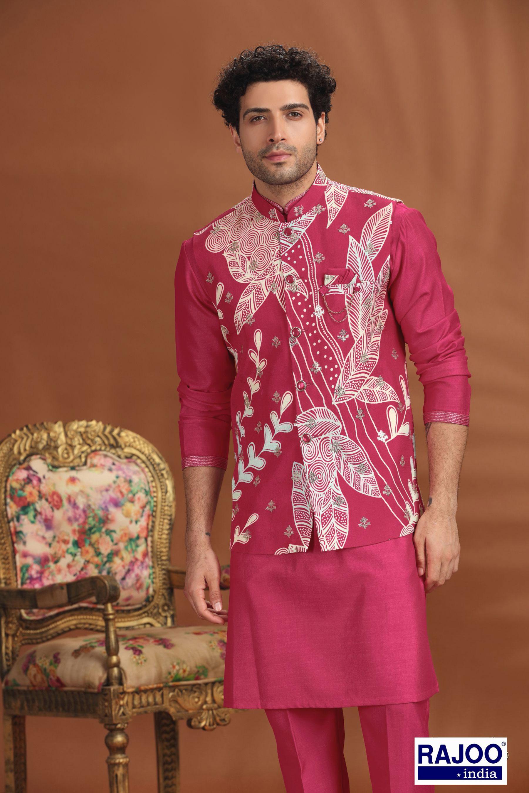 RANI PINK  JACKET SET 