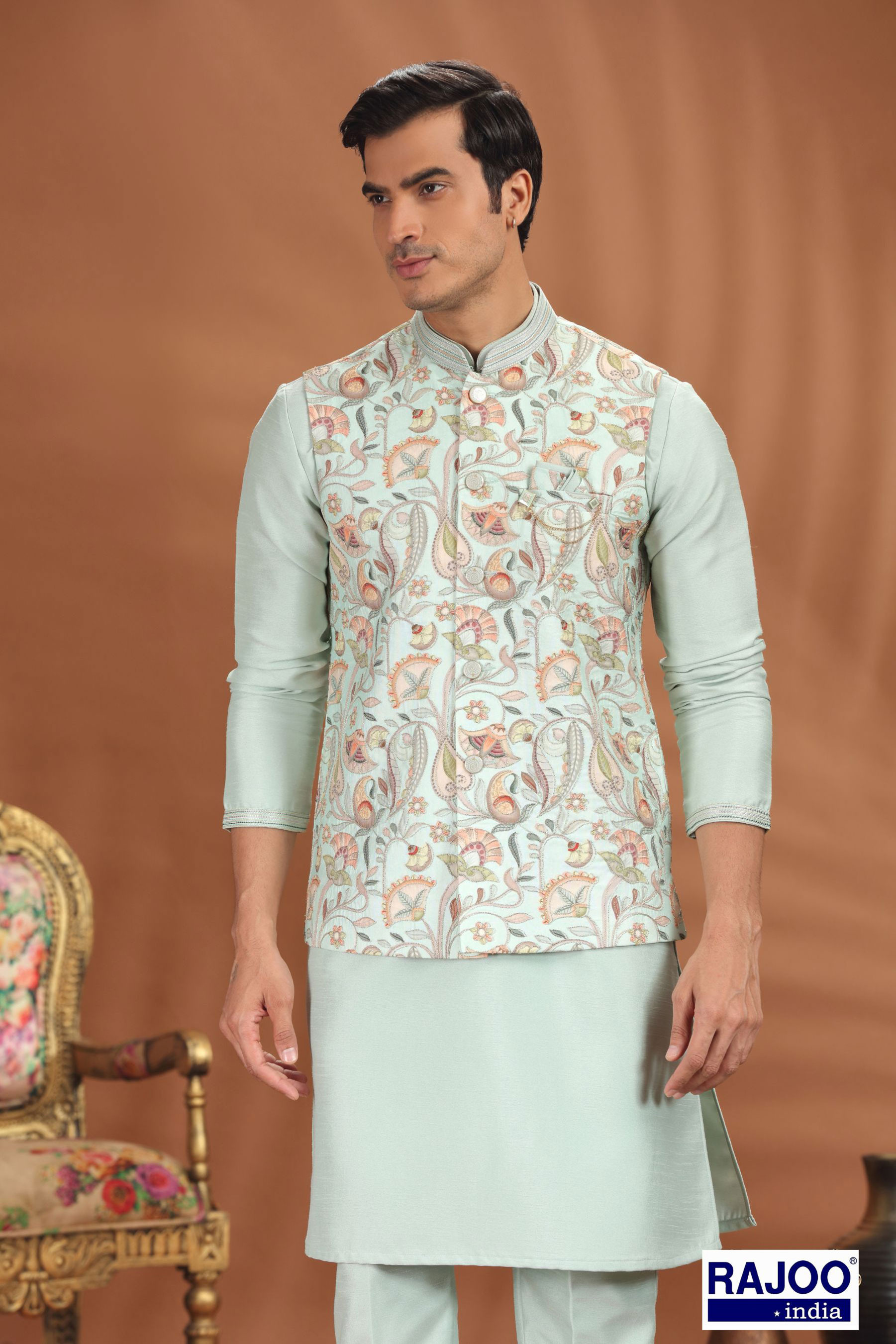 SEA GREEN JACKET SET 