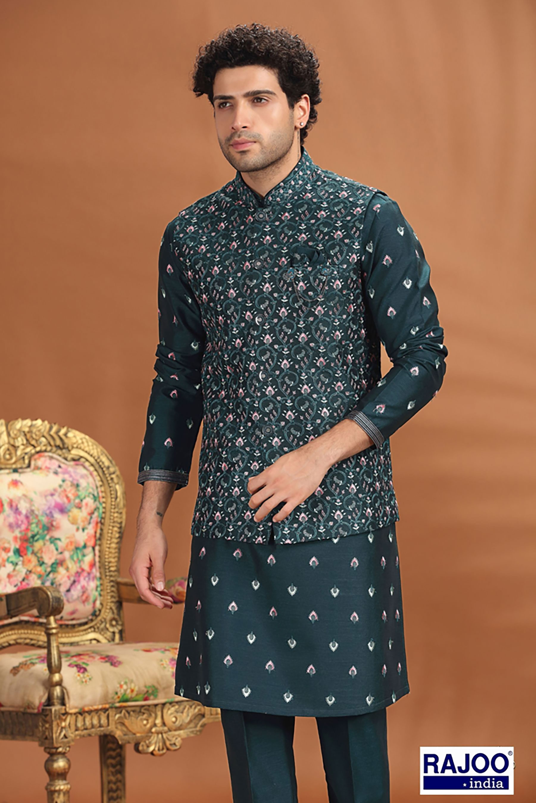 DARK GREEN JACKET SET