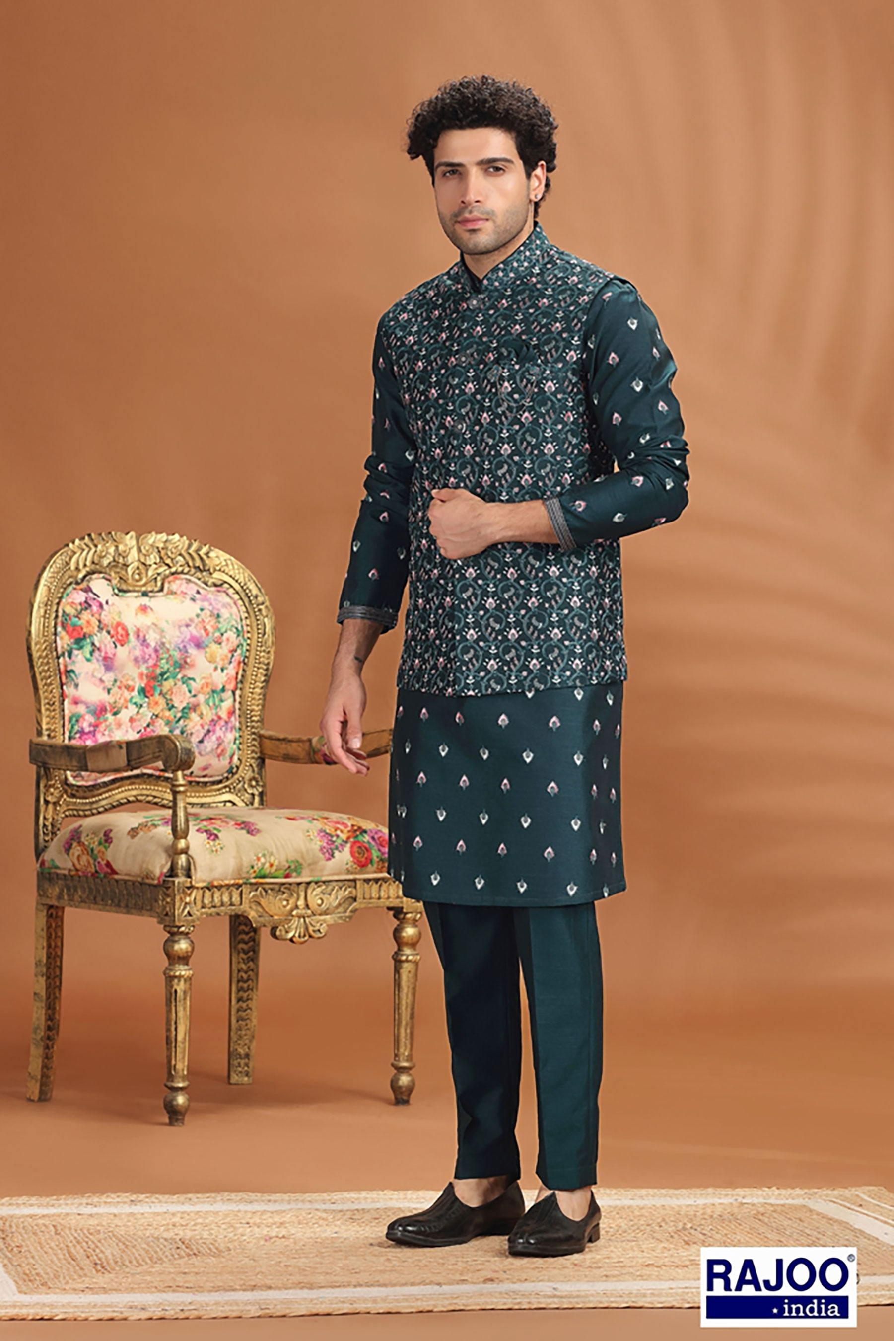 DARK GREEN JACKET SET