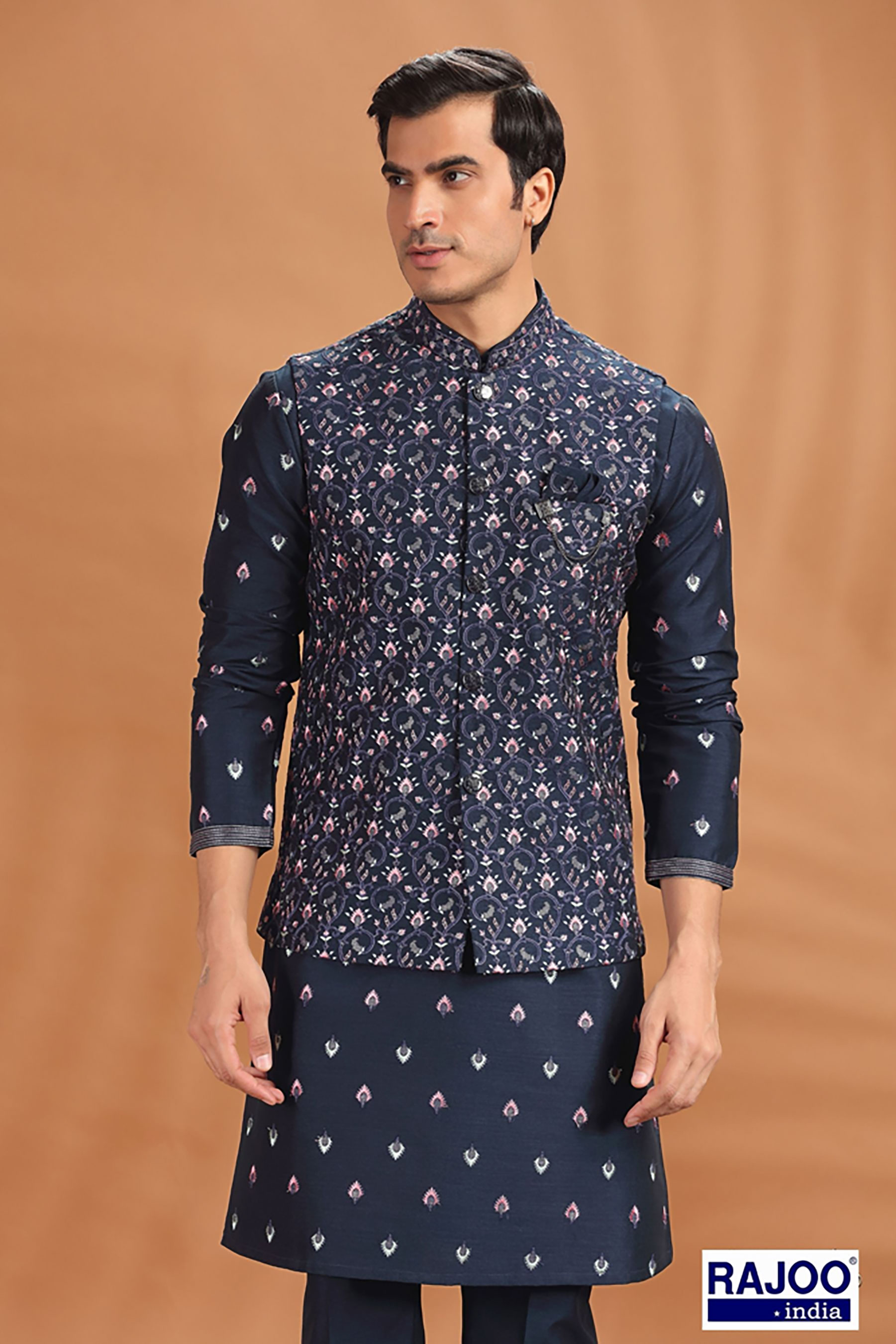 NAVY BLUE JACKET SET 