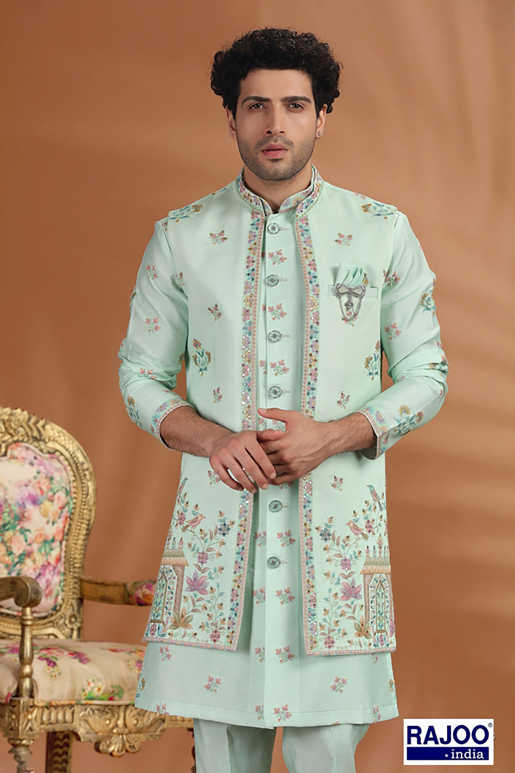 PASTEL THREAD MEBROIDERED DESIGN 