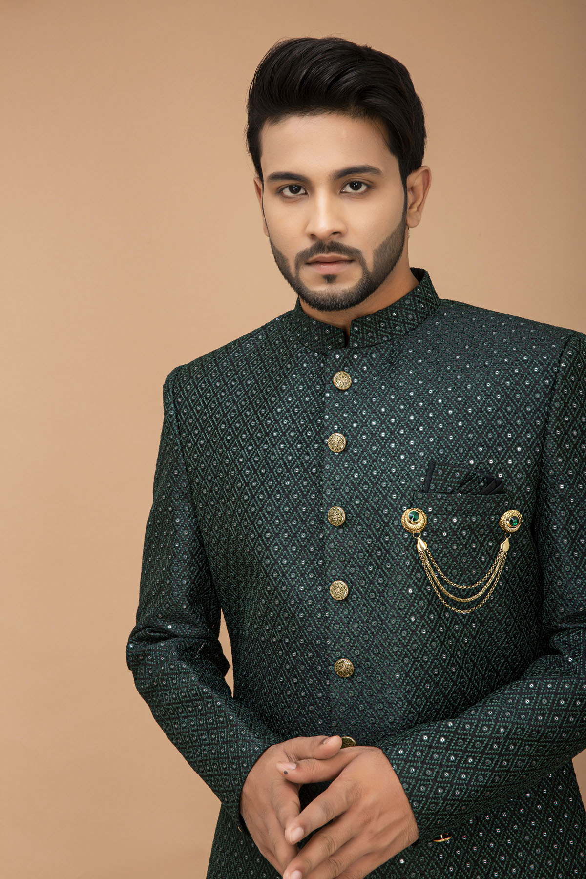 Dark Green Nawabi