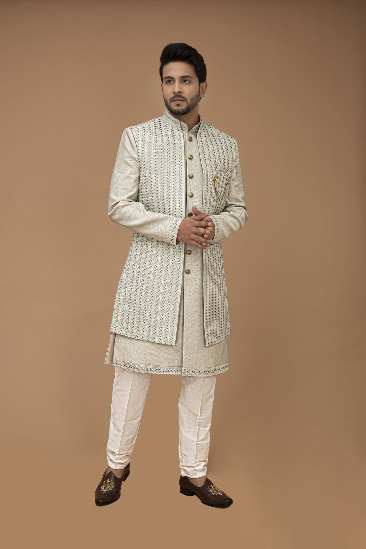 Pista Nawabi with Long jacket