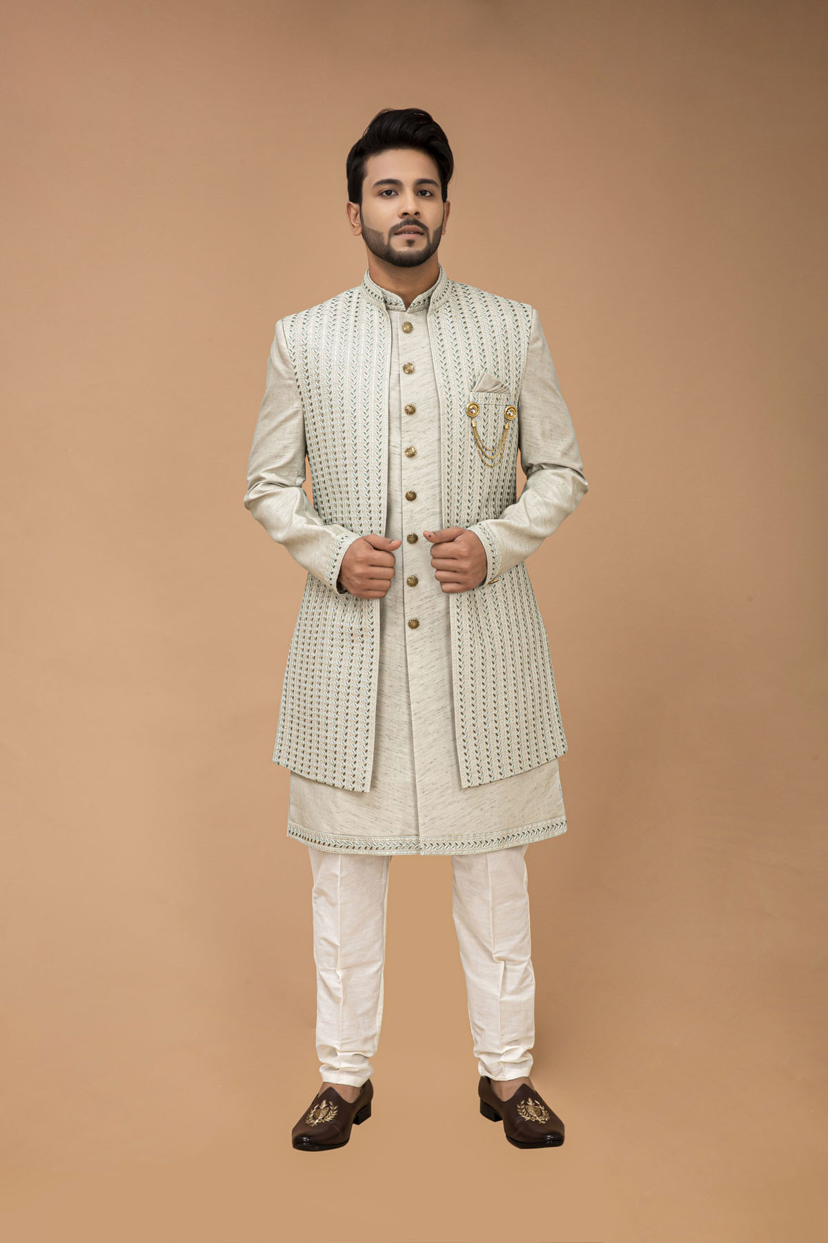 Pista Nawabi with Long jacket