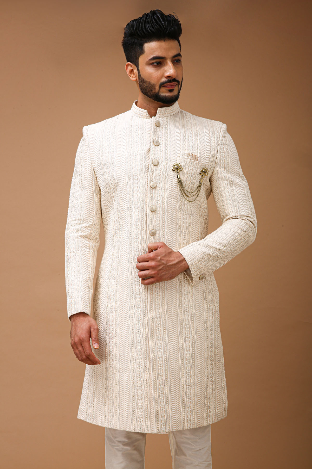 Classic Off White Nawabi