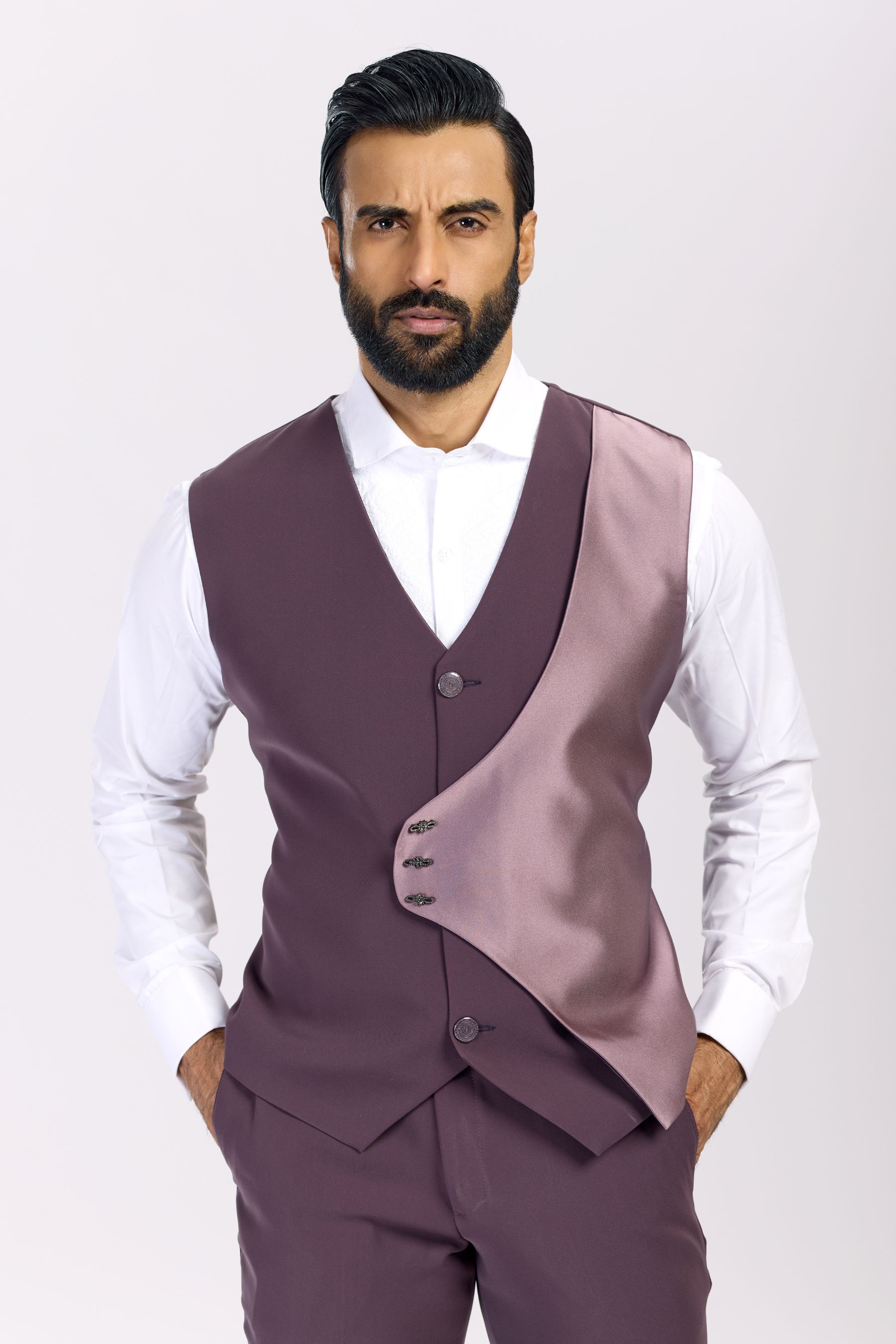 MAUVE COLOR BLAZER SET