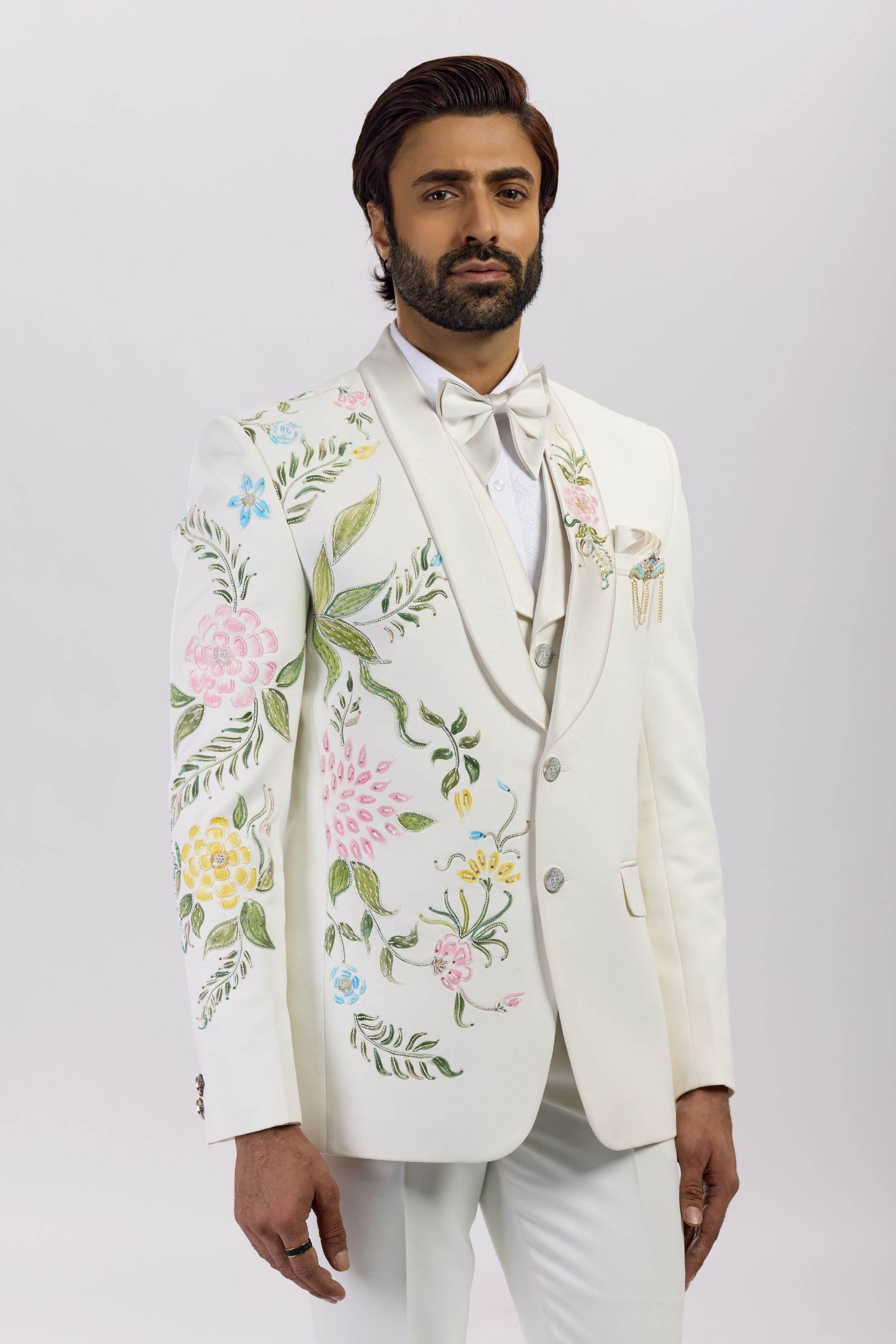 FLORAL WITH CUTDANA BLAZER SET 