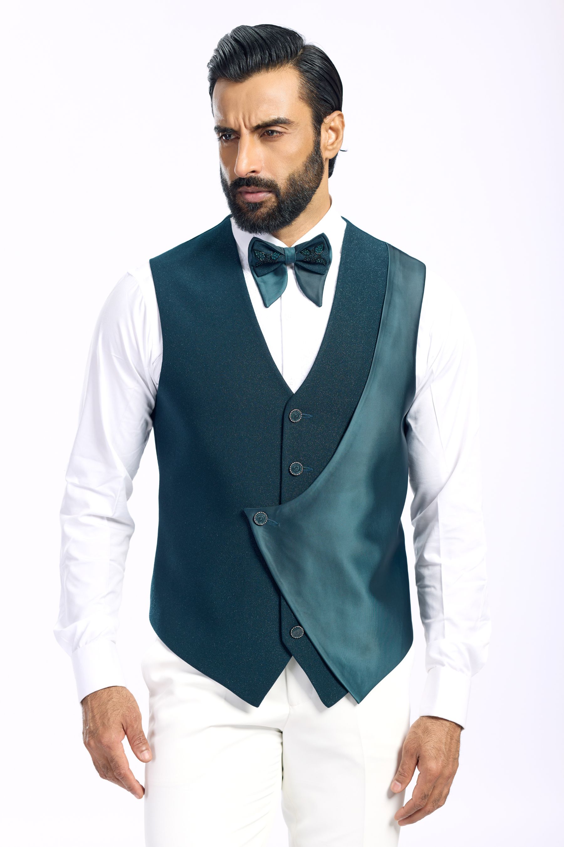 DARK GREEN MODERN  SUIT 