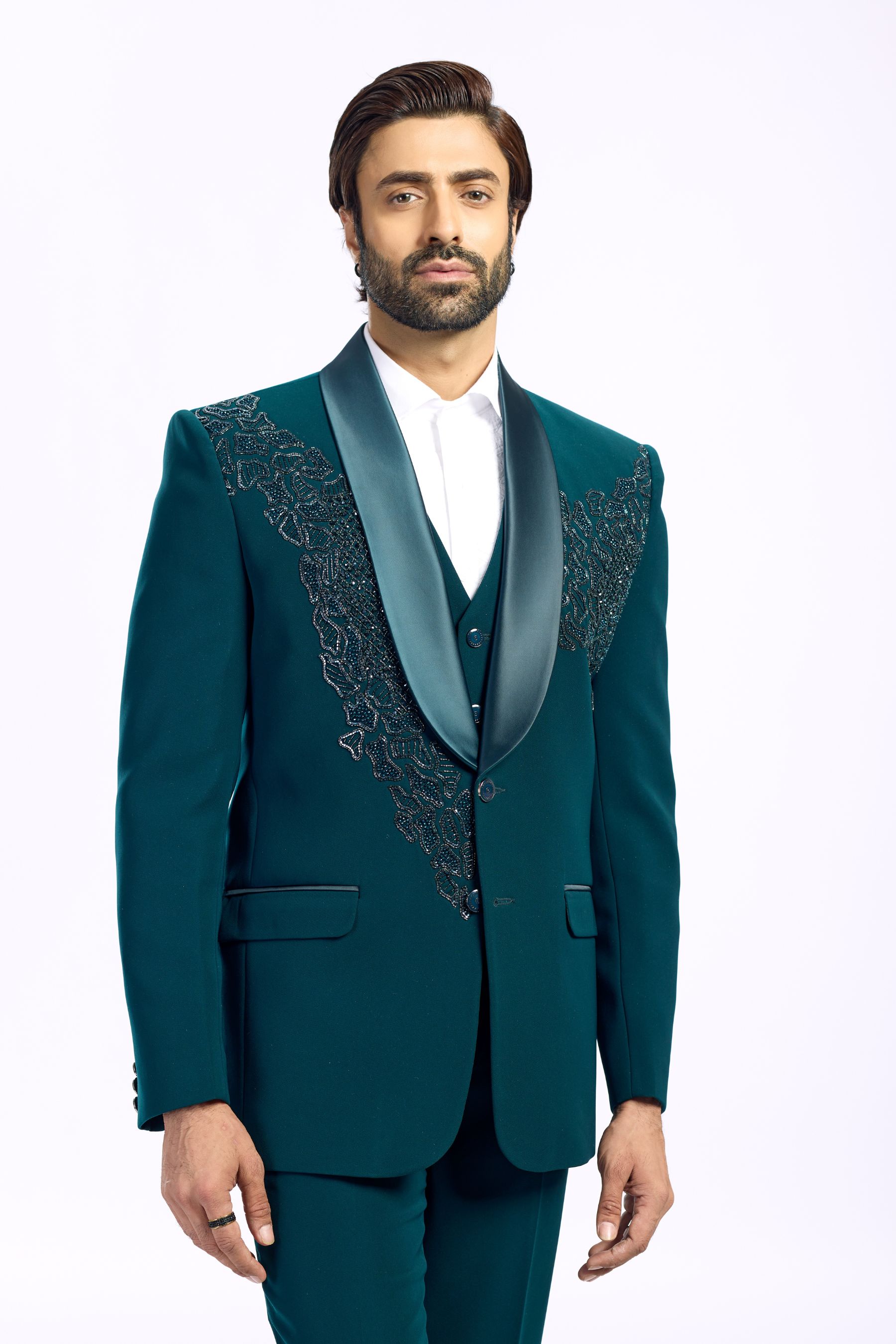 GREEN COLOR DESIGNER SUIT 