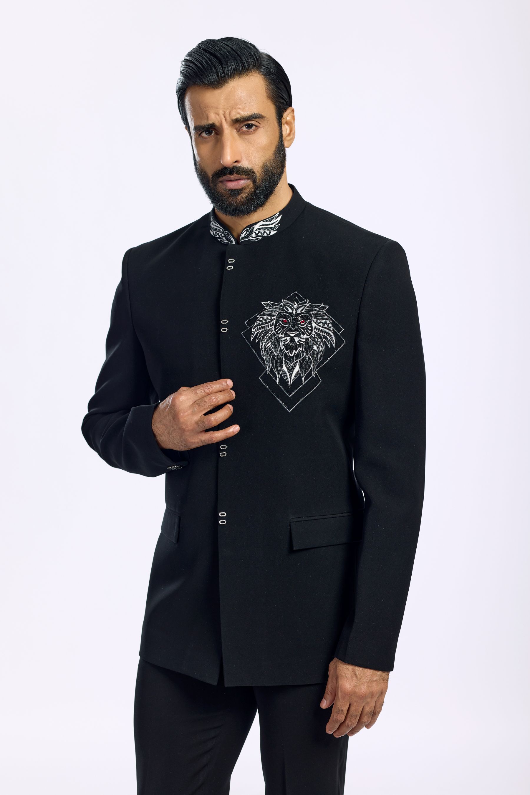 LION EMBROIDERED MOTIF SET 