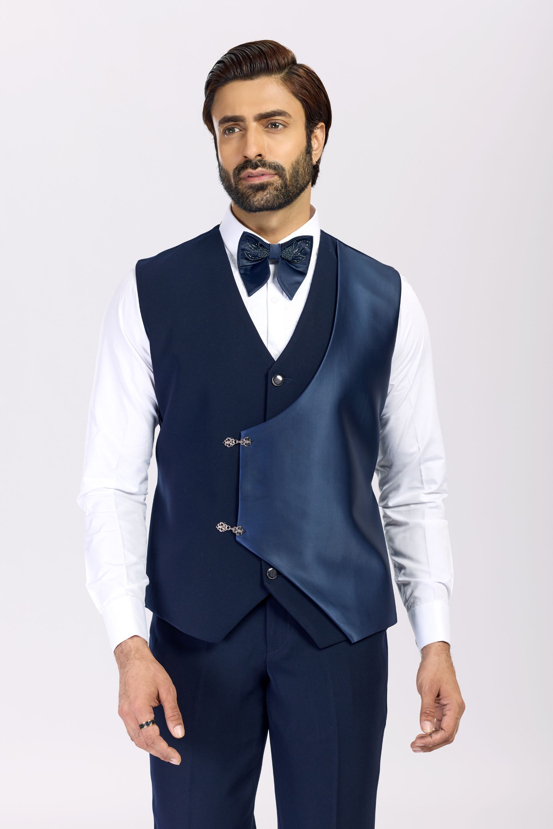 NAVY BUE MODERN BLAZER  SET 