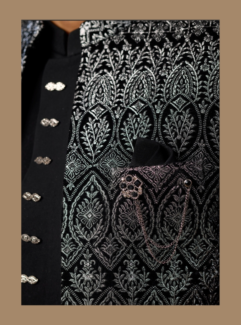 BLACK JODHPURI SUIT
