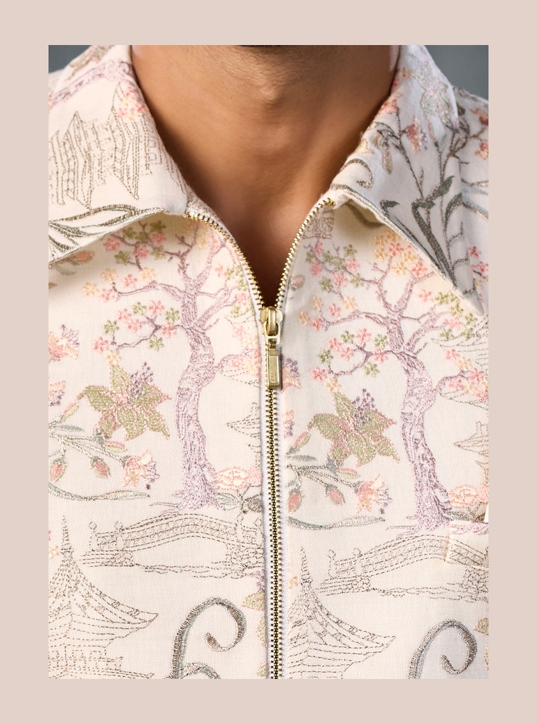CREAM OFF WHITE JODHPURI SUIT